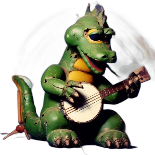 dragon, animal, creature, staff transparent PNG cut-out