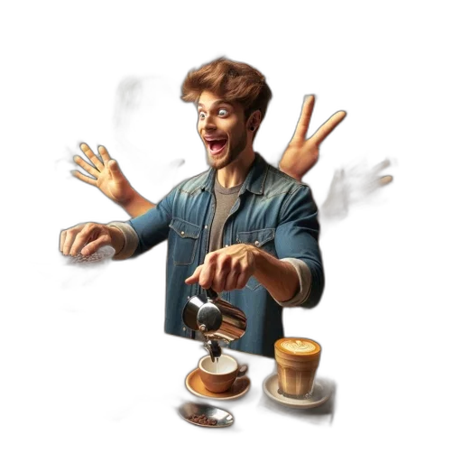 staff, food, concept art, 3d render transparent PNG cut-out