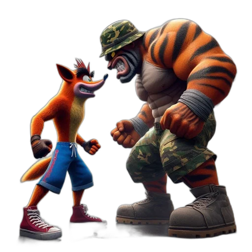 animal, concept art, 3d render, comic book art transparent PNG cut-out