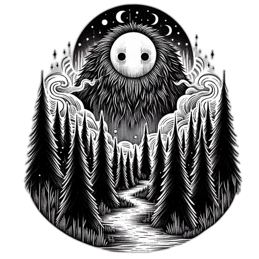 creature, face, mask, fantasy art transparent PNG cut-out