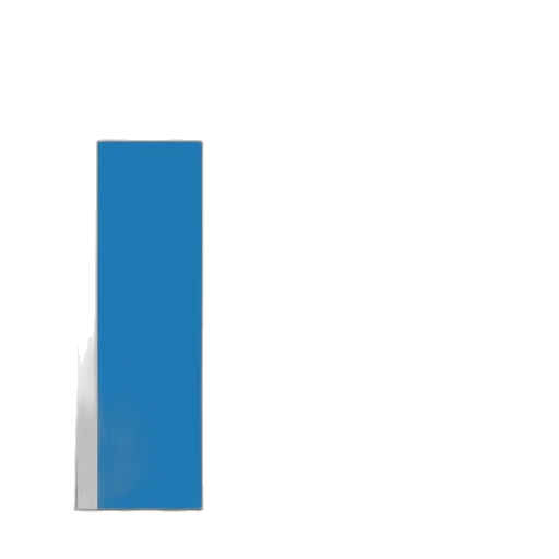 staff, 3d render, blue, bar transparent PNG cut-out