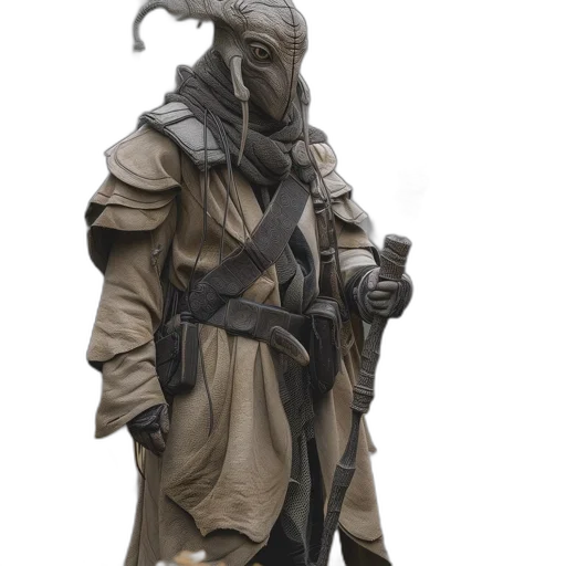 mask, staff, dragon, jacket transparent PNG cut-out