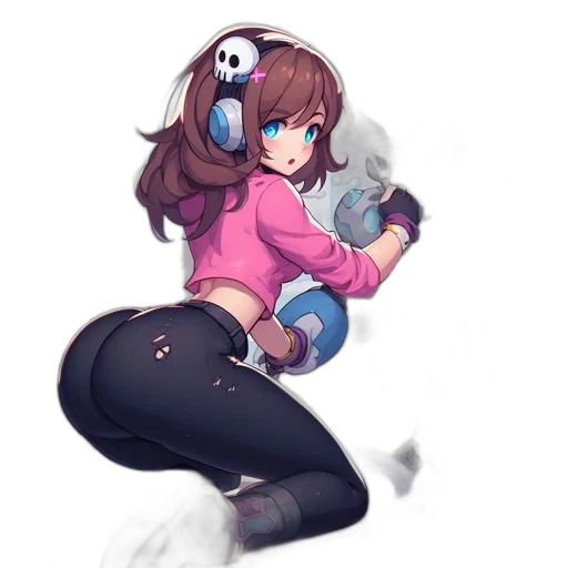 robot, weapon, jacket, staff transparent PNG cut-out