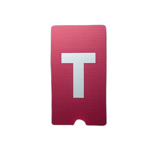 3d render, red, mobile, refer transparent PNG cut-out