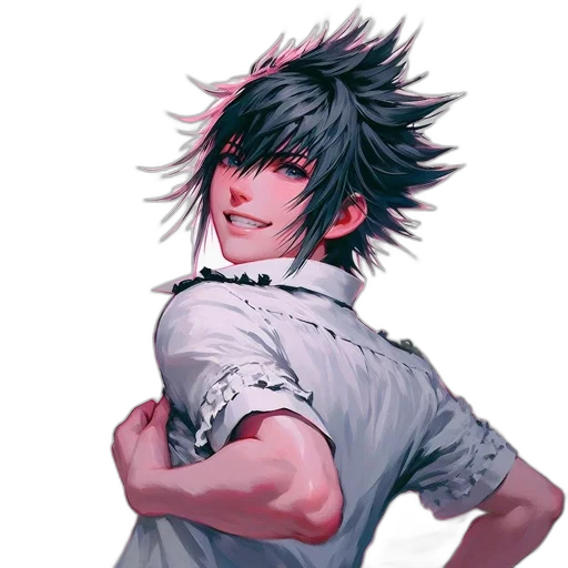 dragon, staff, hair, weapon transparent PNG cut-out