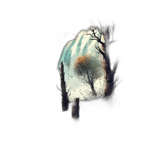 creature, tree, hair, animal transparent PNG cut-out