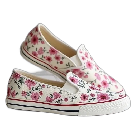 shoes, slip, canvas, colorful transparent PNG cut-out
