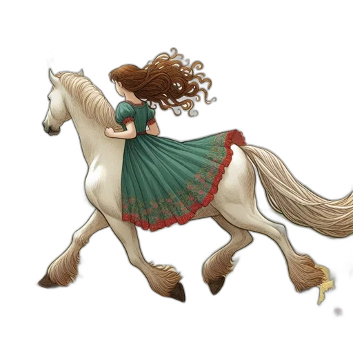 hair, dress, fantasy art, concept art transparent PNG cut-out