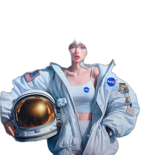 jacket, robot, creature, face transparent PNG cut-out