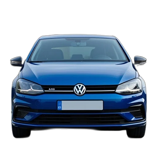 car, blue, volkswagen, polo transparent PNG cut-out