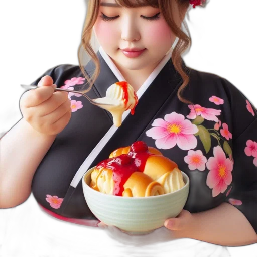 food, creature, photorealistic, 3d render transparent PNG cut-out