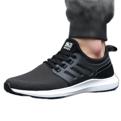 shoes, 3d render, photorealistic, monochrome transparent PNG cut-out