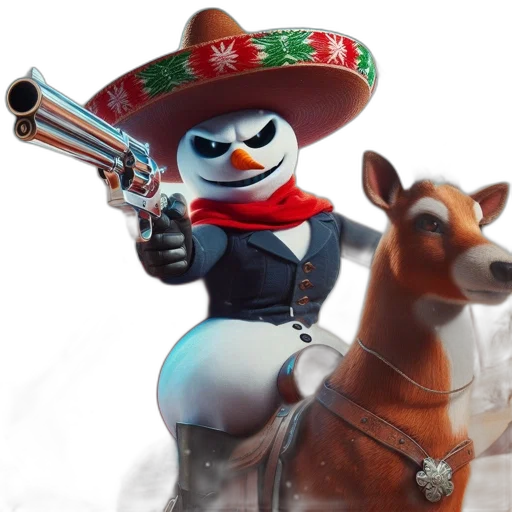 weapon, animal, hat, 3d render transparent PNG cut-out