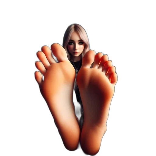 shoes, face, creature, photorealistic transparent PNG cut-out
