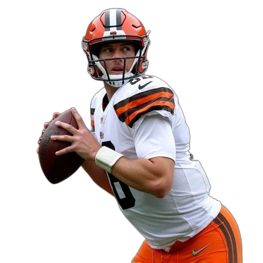 cleveland, browns, quarterback, ready transparent PNG cut-out