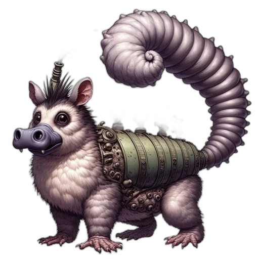 dragon, creature, animal, staff transparent PNG cut-out