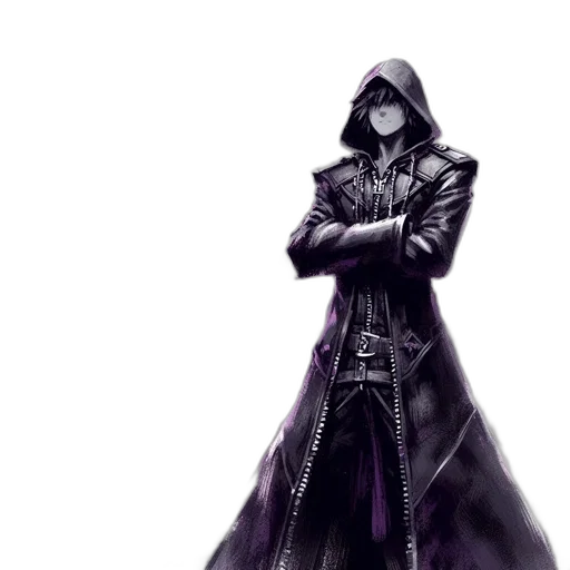 jacket, mask, weapon, concept art transparent PNG cut-out