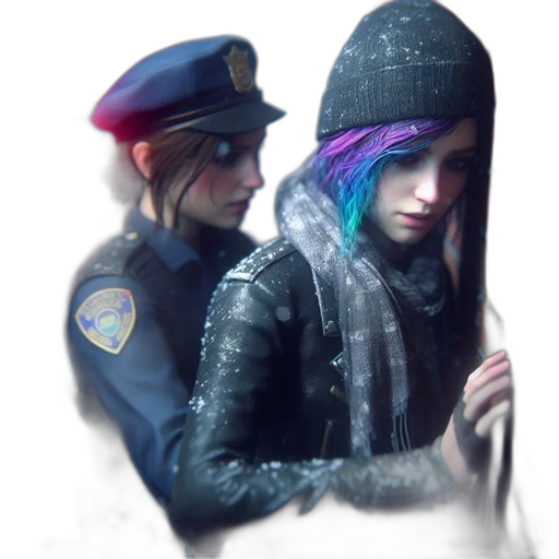 jacket, weapon, cyberpunk, concept art transparent PNG cut-out