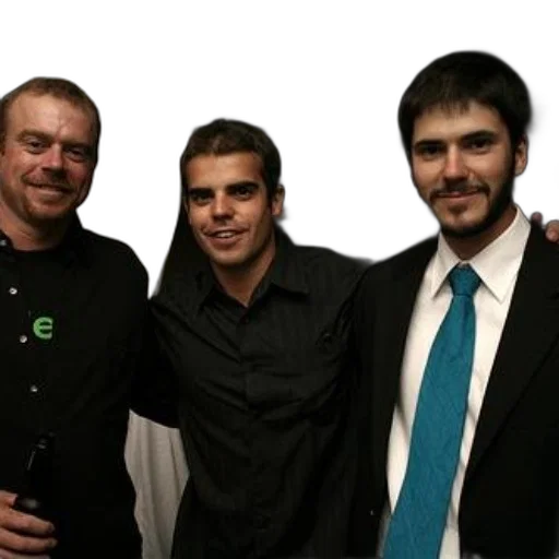 staff, three, men, pose transparent PNG cut-out