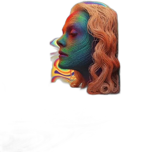 mask, hair, face, crown transparent PNG cut-out