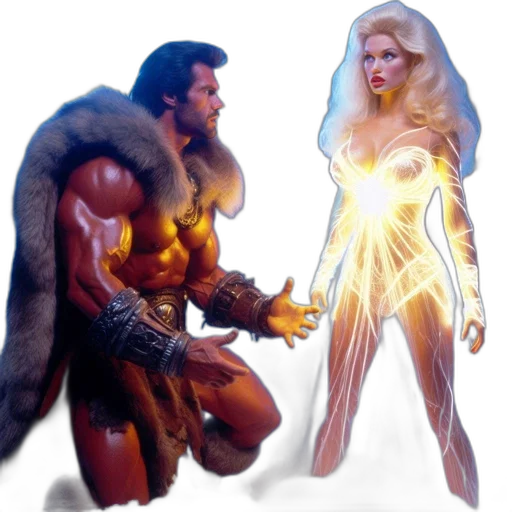 comic book art, concept art, fantasy art, 3d render transparent PNG cut-out