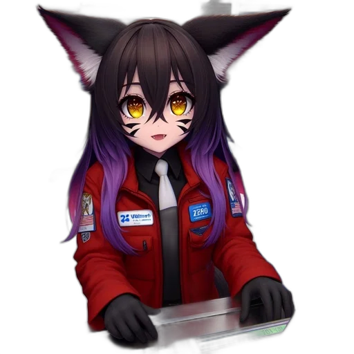 staff, jacket, animal, creature transparent PNG cut-out