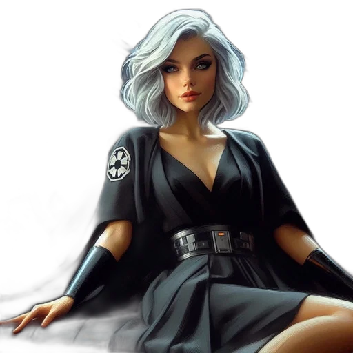 jacket, dress, fantasy art, comic book art transparent PNG cut-out