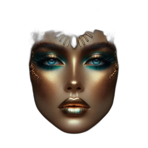 mask, face, crown, jewelry transparent PNG cut-out
