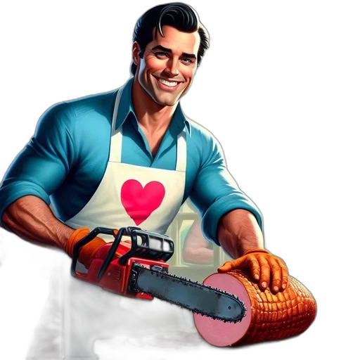 weapon, food, staff, robot transparent PNG cut-out
