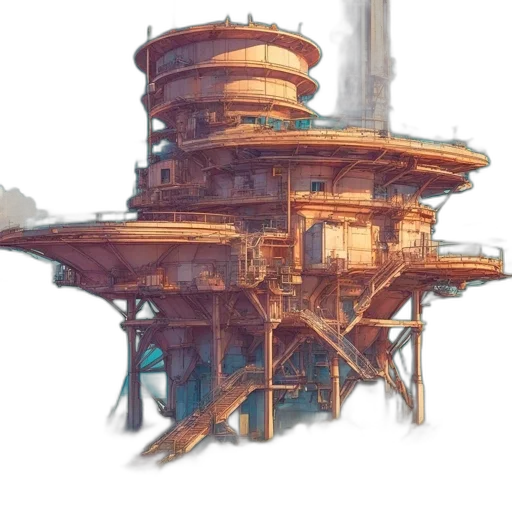 building, robot, weapon, concept art transparent PNG cut-out