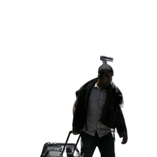 staff, jacket, robot, hat transparent PNG cut-out