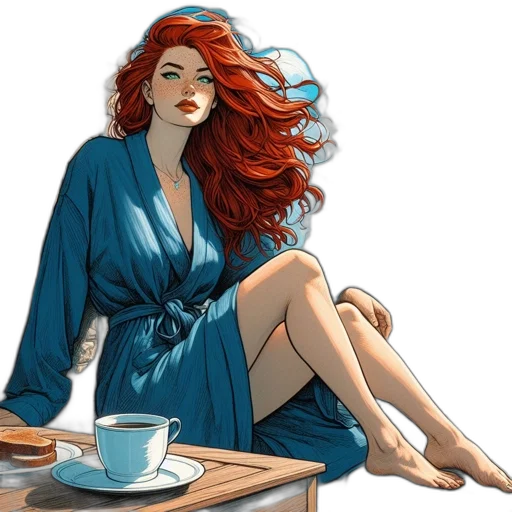 dress, comic book art, concept art, fantasy art transparent PNG cut-out
