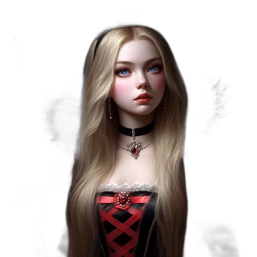 face, hair, dress, mask transparent PNG cut-out