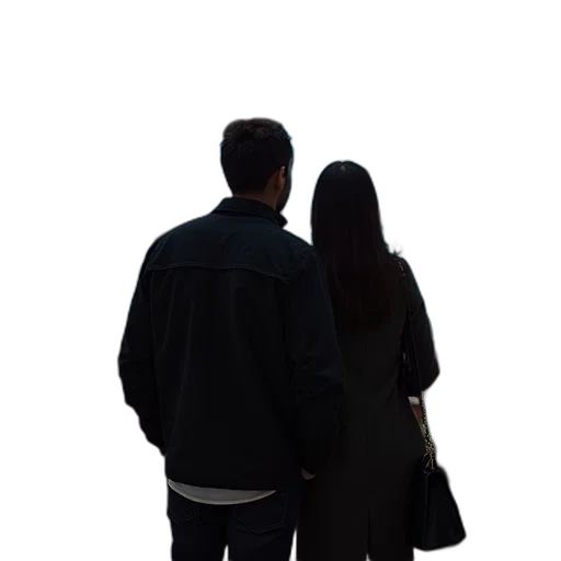 jacket, staff, umbrella, dress transparent PNG cut-out