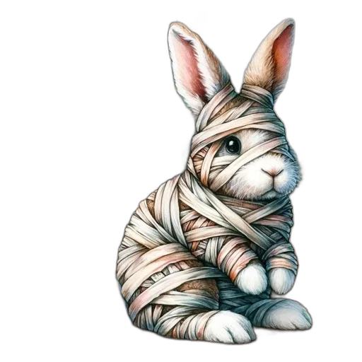 animal, creature, dress, watercolor transparent PNG cut-out