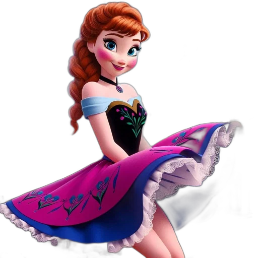dress, jewelry, 3d render, cartoon transparent PNG cut-out