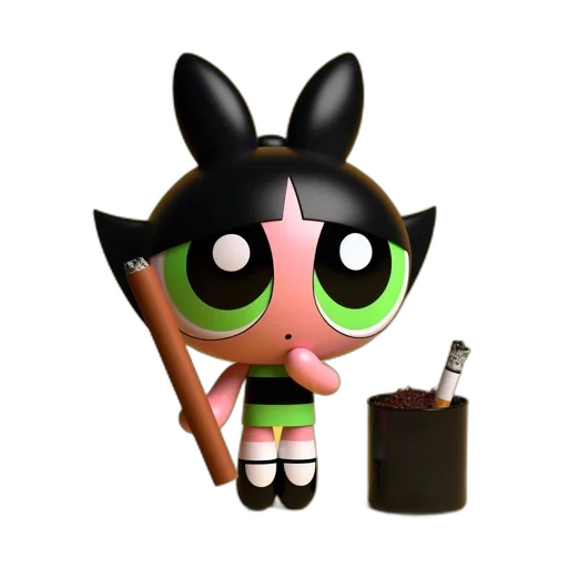 staff, weapon, animal, 3d render transparent PNG cut-out