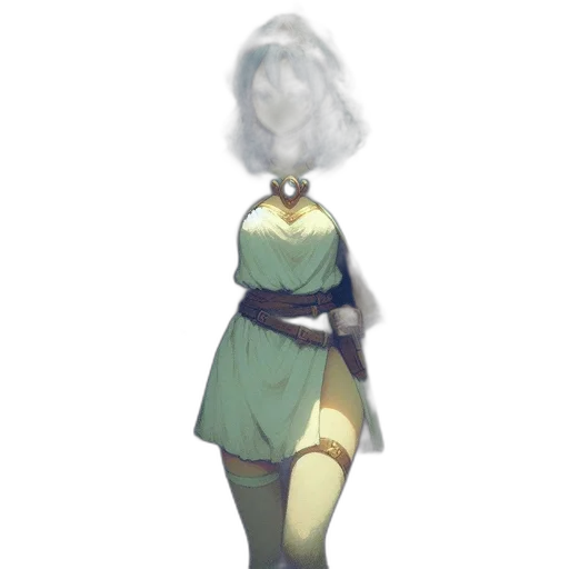 dress, staff, mask, crown transparent PNG cut-out