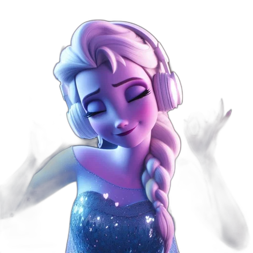 dress, robot, crown, staff transparent PNG cut-out