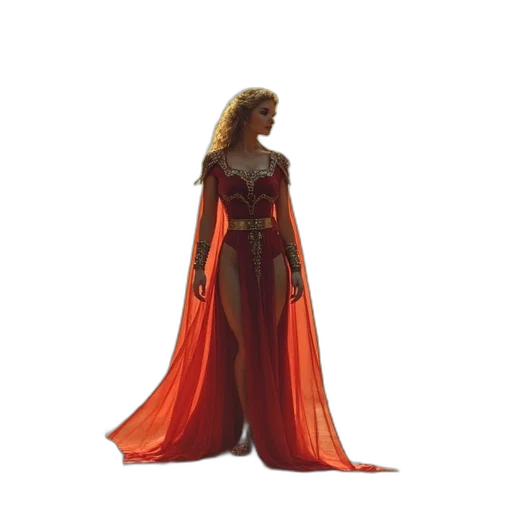 dress, concept art, fantasy art, comic book art transparent PNG cut-out