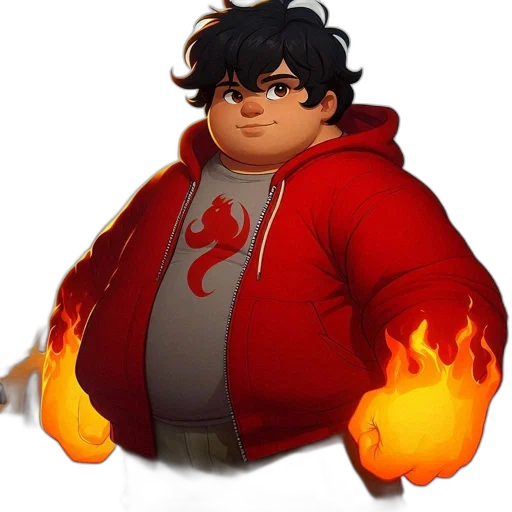 jacket, staff, weapon, dragon transparent PNG cut-out