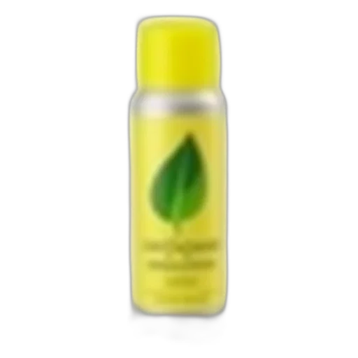bottle, yellow, silver, deodorant transparent PNG cut-out