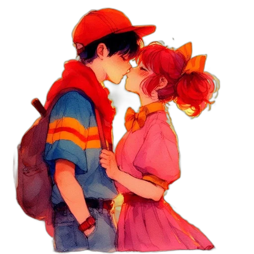 hat, dress, watercolor, concept art transparent PNG cut-out