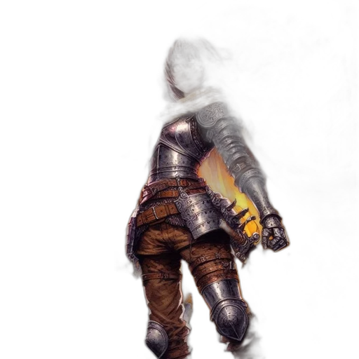 weapon, sword, jacket, staff transparent PNG cut-out