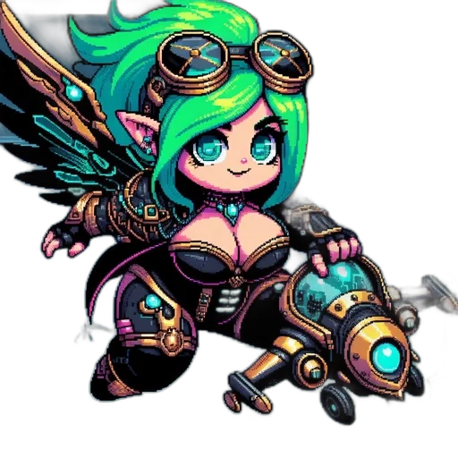 weapon, staff, pixel art, fantasy art transparent PNG cut-out