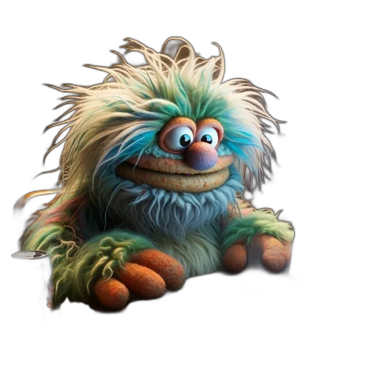 creature, staff, hair, animal transparent PNG cut-out