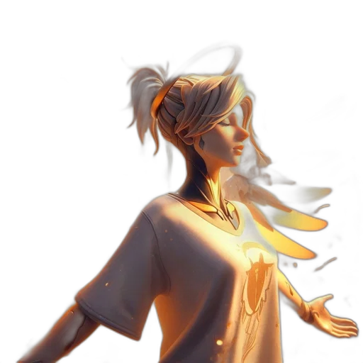 staff, concept art, fantasy art, 3d render transparent PNG cut-out
