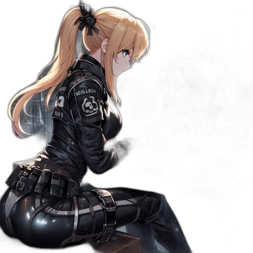 jacket, weapon, robot, sword transparent PNG cut-out
