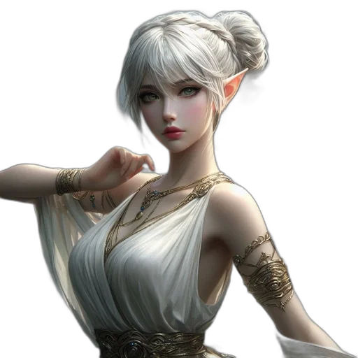 dragon, staff, face, dress transparent PNG cut-out