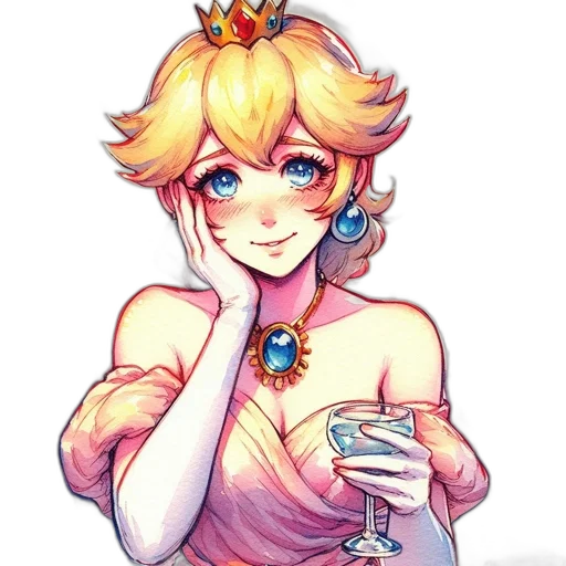 crown, dress, jewelry, staff transparent PNG cut-out